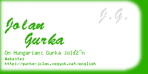 jolan gurka business card